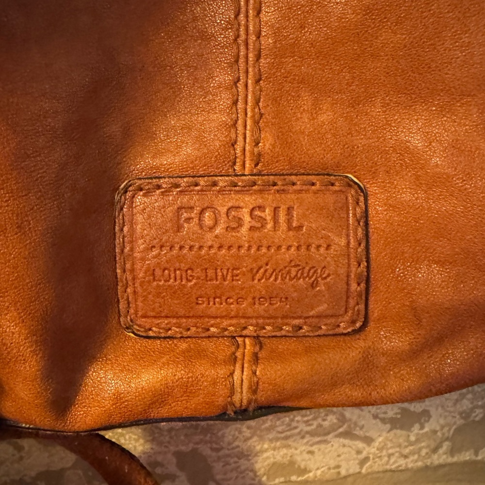 Fossil Vintage Leather Backpack - image 4